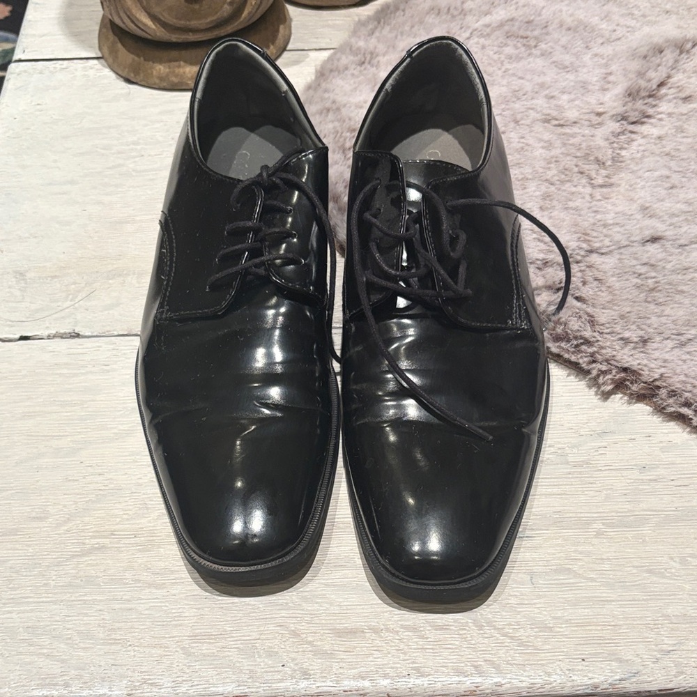 Calvin Klein men's Black Oxford Shoes 10 1/2